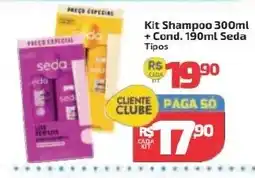 Supermercado Jacomar Kit Shampoo 300ml + Cond. 190ml Seda Tipos oferta