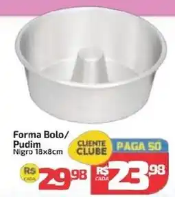 Supermercado Jacomar Forma Bolo/ Pudim Negro 13x8cm oferta
