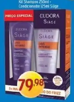 Supermercados Guanabara Kit Shampoo e Condicionador Eudora Siage oferta