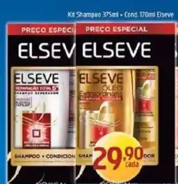 Supermercados Guanabara Elseve shampoo + condicionador oferta