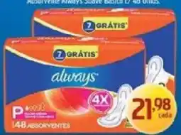 Supermercados Guanabara Always absorvente básica oferta