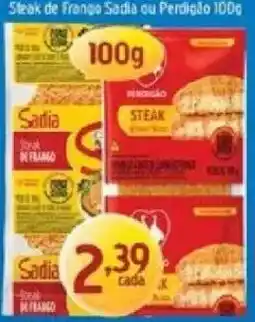 Supermercados Guanabara Steak de frango sadia ou perdido 100g oferta