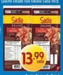 Supermercados Guanabara Salame fatiado tipo italiano sadia oferta