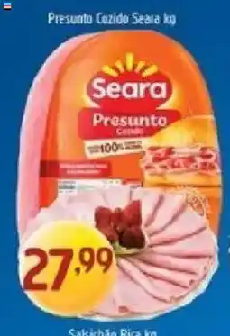 Supermercados Guanabara Presunto cozido seara oferta