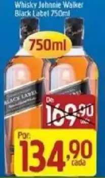 Supermercados Guanabara Whisky Johnnie Walker Black Label oferta