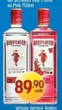 Supermercados Guanabara Beefeater gin ou Pink 700ml oferta