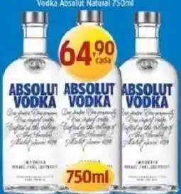 Supermercados Guanabara Absolut vodka oferta