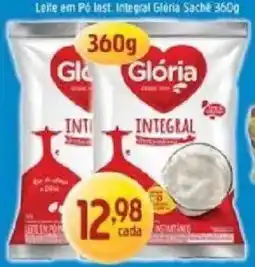 Supermercados Guanabara Leite em Pó Inst. Integral Glória Sachê oferta