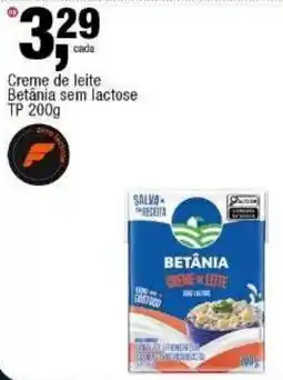 Frangolândia Creme de leite Betânia sem lactose oferta
