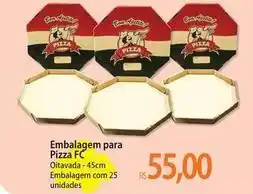 Atacadão Fc - embalagem para pizza fc oferta