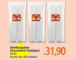 Atacadão Pacote - hamburgueira descartável totalplast oferta