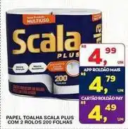 Roldão Scala - papel toalha pulps com 2 rolos 200 folha oferta