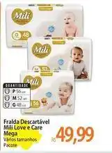 Atacadão Mili - fralda descartável love e care mega oferta
