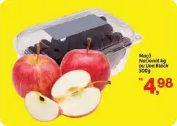 Fort Atacadista Nacional - maçã nacional kg ou uva black oferta