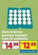 Mercado Extra Extra - ovos brancos grandes bandeja com 20 unidades oferta