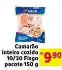 Mercado Extra Pacote - camarão inteiro cozido 10/30 oferta