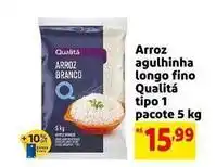 Mercado Extra Qualitá - arroz agulhinha longo fino tipo 1 pacote oferta