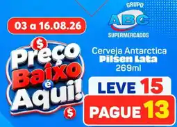 Supermercados ABC Pilsen - cerveja antarctica oferta