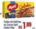 Max Atacadista Apti - caldo de galinha ou carne caixa oferta