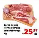 Max Atacadista Bovina - carne bovina ponta de peito com osso peça oferta