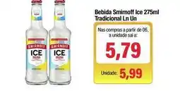 Spani Atacadista Smirnoff - bebida ice 275ml tradicional un oferta