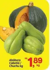 Abóbora cabotiá/ chuchu