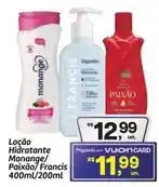 Fort Atacadista Monange - loção hidratante oferta
