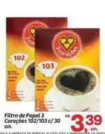 Fort Atacadista 3 corações - filtro de papel oferta