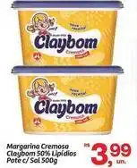 Fort Atacadista Claybom - margarina cremosa 50% lipidios pote c/ sal oferta