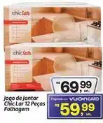 Fort Atacadista Chic - jogo de jantar folhagem oferta