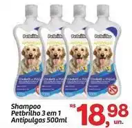 Fort Atacadista Shampoo petbrilho 3 em 1 antipulgas oferta
