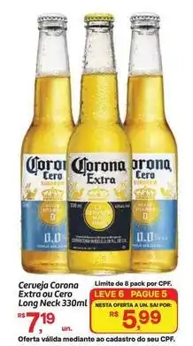 Fort Atacadista Corona - cerveja extra ou cero oferta