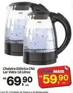 Chic - chaleira eletrica lar vidro