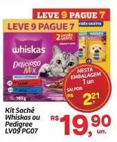 Fort Atacadista Leve - kit sache whiskas ou pedigree oferta