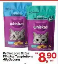Fort Atacadista Whiskas - petisco para gatos temptations oferta