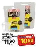 Fort Atacadista Copobras - pote plástico copobras c/ tampo oferta