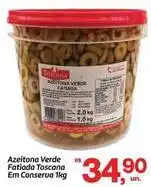 Fort Atacadista Azeitona verde fatiada toscana em conserva oferta