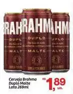 Fort Atacadista Brahma - cerveja duplo malte lata oferta
