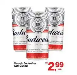 Fort Atacadista Budweiser - cerveja lata oferta