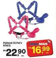 Fort Atacadista Mais - peitoral ss pet's p/m/g oferta