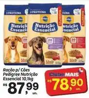 Fort Atacadista Pedigree - ração p/ cães nutrição essential 10, 1kg oferta