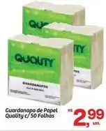 Fort Atacadista Quality - guardanapo de papel c/50 folhas oferta
