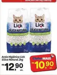 Natural - areia higiènica lick silica