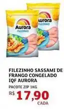 Assaí Atacadista Aurora - filezinho sassami de frango congelado iqf oferta