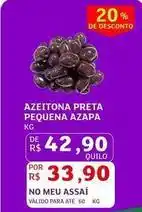 Assaí Atacadista De - azeitona preta pequena azapa oferta