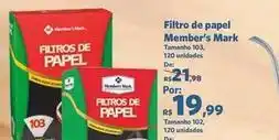 Sam's Club De - filtro de papel oferta