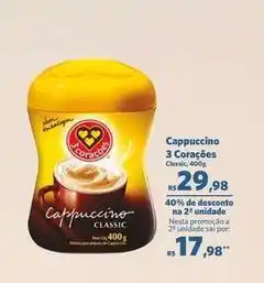 Sam's Club 3 corações - cappuccino oferta