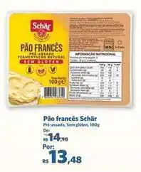 Sam's Club Schär - pão francês oferta