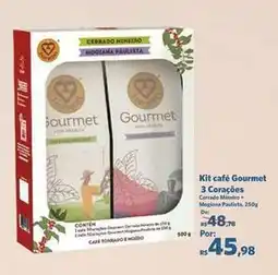 Sam's Club 3 corações - kit café gourmet oferta