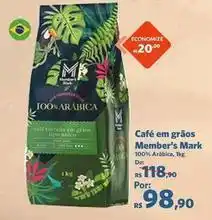 Sam's Club Member's mark - café em grãos oferta